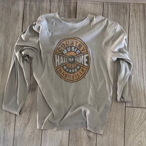 Country Music Hall of Fame Gray Ribbed Long sleeve